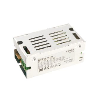 Трансформатор электронный для светодиодной ленты 12W 12V (драйвер), LB002 FERON, 48005