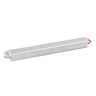 Трансформатор электронный для светодиодной ленты 18W 12V ( ультратонкий драйвер), LB001 FERON, 48010