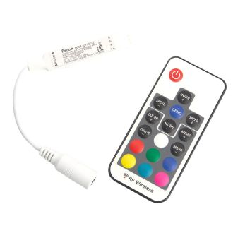 Контроллер RGB mini для светодиодной ленты с П/У, 12-24V, LD66, Feron, 48032