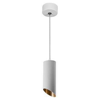 Светильник потолочный Feron ML1818 на подвесе MR16 35W 230V, белый, золото 55*125, 48040
