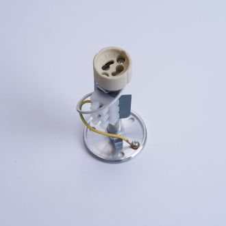 Светильник потолочный Feron ML1818 на подвесе MR16 35W 230V, белый, золото 55*125, 48040