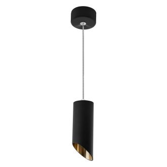 Светильник потолочный Feron ML1818 на подвесе MR16 35W 230V, черный, золото 55*130, 48041