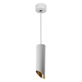 Светильник потолочный Feron ML1838 на подвесе MR16 35W 230V, белый, золото 55*300, 48044