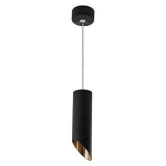 Светильник потолочный Feron ML1838 на подвесе MR16 35W 230V, черный, золото 55*300, 48045