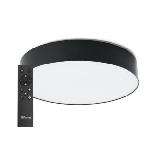 Светодиодный управляемый светильник Feron AL6200 “Simple matte” тарелка 60W 3000К-6500K черный, 48066