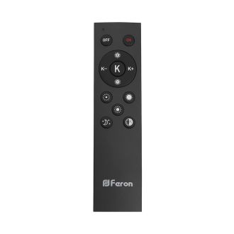 Светодиодный управляемый светильник Feron AL6200 “Simple matte” тарелка 60W 3000К-6500K черный, 48066
