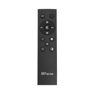 Светодиодный управляемый светильник Feron AL6240 “Simple matte” тарелка 80W 3000К-6500K черный, 48073
