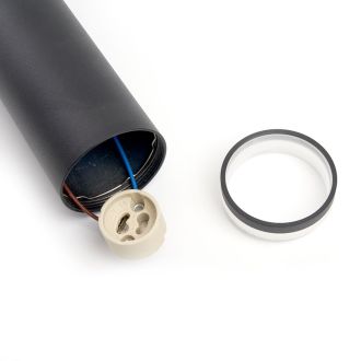 Светильник потолочный Feron ML1708 Barrel LUNA на подвесе MR16 35W 230V, черный 55*200, 48082
