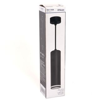 Светильник потолочный Feron ML1708 Barrel LUNA на подвесе MR16 35W 230V, черный 55*200, 48082