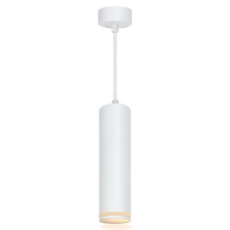 Светильник потолочный Feron ML1708 Barrel LUNA на подвесе MR16 35W 230V, белый 55*280, 48083