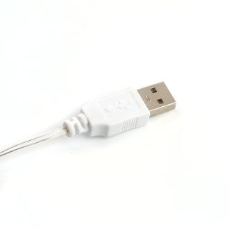 Гирлянда линейная Feron CL575 Роса, статичная, 5м USB мультиколор, прозрачный шнур, 48185