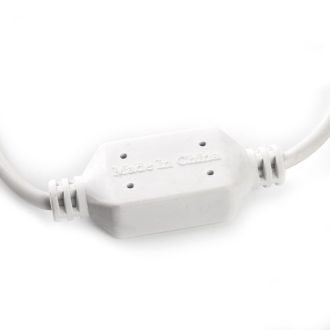 Сетевой шнур для гирлянд 3м, 2*0,5мм2, IP44, белый, DM403, Feron, 48189