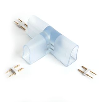 Соединитель Т-образный для светодиодной ленты 220V LS721, LD516, Feron, 48211 (комплект 5 шт.)