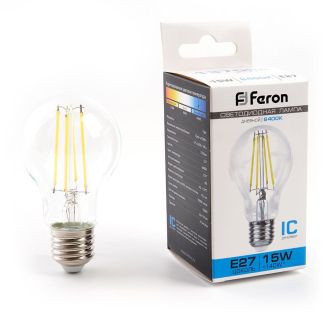 Лампа светодиодная Feron LB-615 Шар E27 15W 175-265V 6400K, 48284