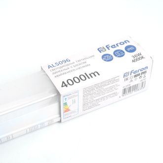 Светильник светодиодный линейный Feron с БАП IP65 36W 4000K 1200*60*55мм AL5096, 48292