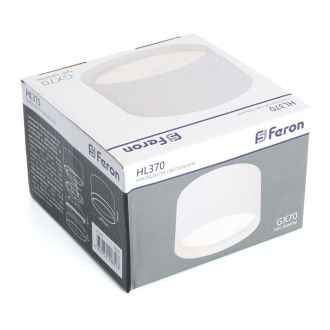 Светильник потолочный Feron HL370 25W, 230V, GX70, белый, 48299