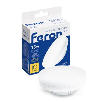 Лампа светодиодная Feron LB-472 GX70 15W 175-265V 2700K, 48303