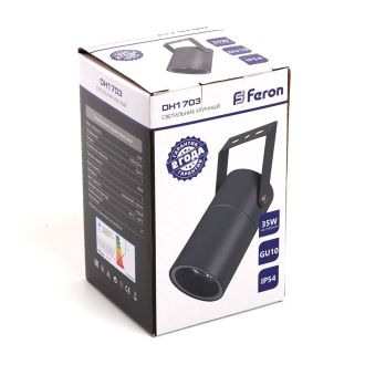 Светильник садово-парковый Feron DH1703, GU10, 230V, серый, 48320