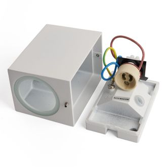 Светильник садово-парковый Feron DH050, на стену, GU10 230V, белый, 48326