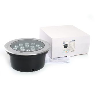 Светодиодный светильник тротуарный (грунтовый) Feron SP2804, 20W, AC/DC12V, низковольтный, 3000K, металлик, IP67, 48348