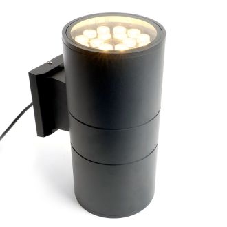 Светильник уличный светодиодный Feron DH0712, 2*18W, 3000Lm, 2700K, черный, 48358