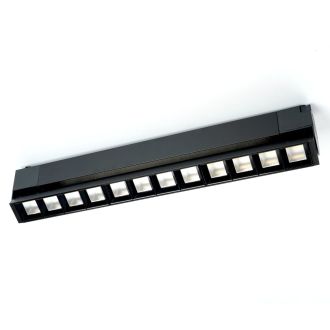 Светодиодный светильник Feron AL131 трековый однофазный на шинопровод 30W 4000K 60 градусов черный серия LensFold, 48378