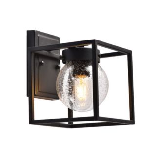 Светильник садово-парковый Feron PL701 на стену вниз 60W E27 230V, черный, 48383