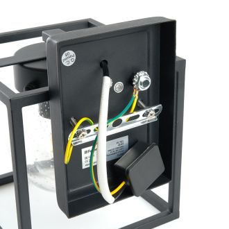 Светильник садово-парковый Feron PL701 на стену вниз 60W E27 230V, черный, 48383