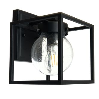 Светильник садово-парковый Feron PL701 на стену вниз 60W E27 230V, черный, 48383
