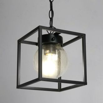 Светильник садово-парковый Feron PL705 на цепочке 60W E27 230V, черный, 48384