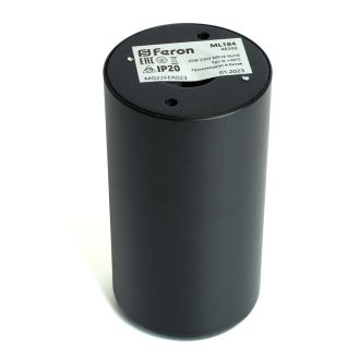 Светильник потолочный Feron ML184 Barrel ECHO MR16 GU10 35W 230V, черный, с антибликовой сеточкой, 48392