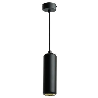 Светильник потолочный Feron ML1841 Barrel ECHO levitation MR16 35W, 230V, GU10, чёрный, с антибликовой сеточкой, на подвесе 1,2 м, 48394