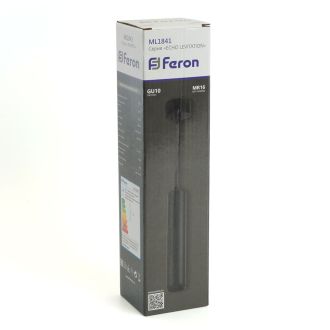 Светильник потолочный Feron ML1841 Barrel ECHO levitation MR16 35W, 230V, GU10, чёрный, с антибликовой сеточкой, на подвесе 1,2 м, 48394