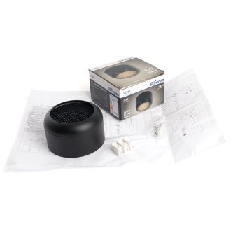 Светильник потолочный Feron HL364 Barrel ECHO 12W, 230V, GX53, чёрный, с антибликовой сеточкой, 48398