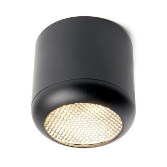 Светильник потолочный Feron HL365 Barrel ECHO 12W, 230V, GX53, чёрный, с антибликовой сеточкой, 48400