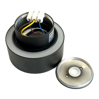 Светильник потолочный Feron HL367 Barrel AURA 12W, 230V, GX53, чёрный IP44, 48406