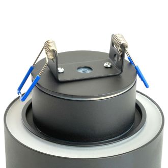 Светильник потолочный Feron HL367 Barrel AURA 12W, 230V, GX53, чёрный IP44, 48406