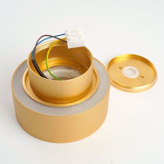 Светильник потолочный Feron HL367 Barrel AURA 12W, 230V, GX53, золото IP44, 48408