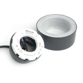 Светильник потолочный Feron HL3678 Barrel AURA levitation 12W, 230V, GX53, чёрный, на подвесе 1,7 м, 48409