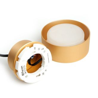 Светильник потолочный Feron HL3678 Barrel AURA levitation 12W, 230V, GX53, золото, на подвесе 1,7 м, 48411