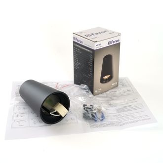 Светильник потолочный Feron ML185 Barrel BELL MR16 35W, 230V, GU10, чёрный, 48415