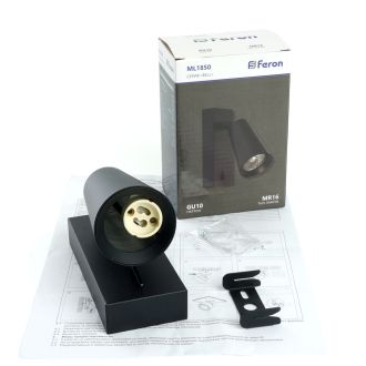 Светильник Feron ML1850 BELL 35W, 230V, GU10, чёрный, 48418
