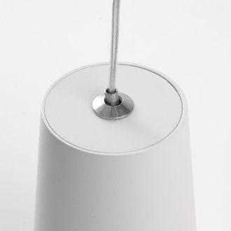 Светильник потолочный Feron ML1858 Barrel BELL levitation на подвесе 1,7 м, MR16 35W 230V, белый, 48422