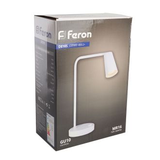 Светильник под лампу Feron DE185 BELL 35W, 230V, GU10, белый, 48425