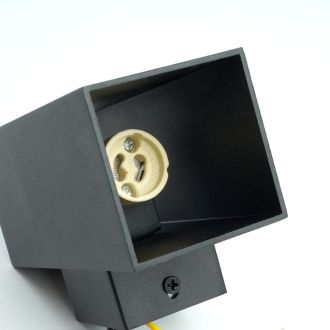 Светильник настенный Feron ML1740 QUAD MR16 35W, 230V, 2*GU10, чёрный IP20, 48427