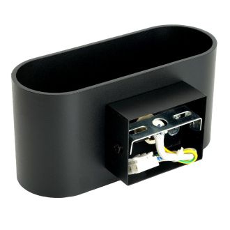 Светильник настенный Feron ML1780 Oval MR16 35W, 230V, G9,15W, чёрный IP20, 48435