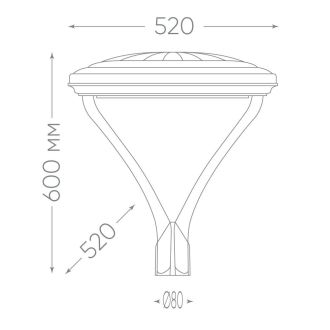 Светильник уличный FERON, SP7020, 50W 5000lm 5000K, серый, 48440