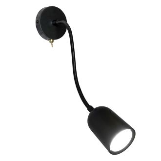 настенный под лампу с выключателем MR16/GU10, 35W, черный, Feron ML400, 48442