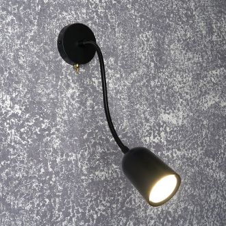 настенный под лампу с выключателем MR16/GU10, 35W, черный, Feron ML400, 48442