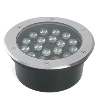 Светодиодный светильник тротуарный (грунтовый) Feron SP2804, 20W, AC/DC12V, низковольтный, 4000K, металлик, IP67, 48454